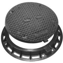 Tampon trafic intense fonte – Ø800 – Rond- D400