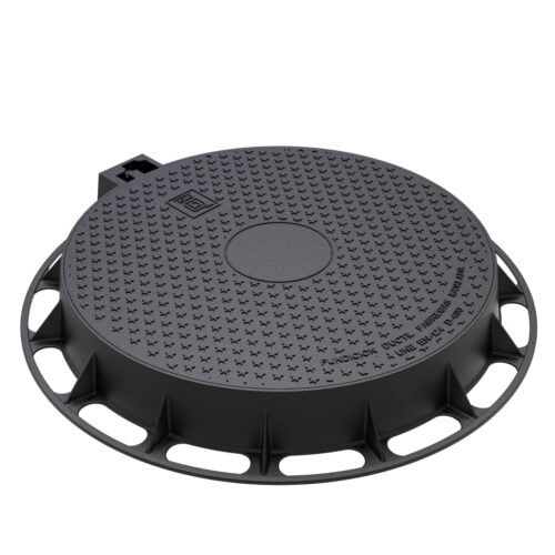 Tampon de regard rond DN600 en fonte ductile classe D400 – UrbanVoirie