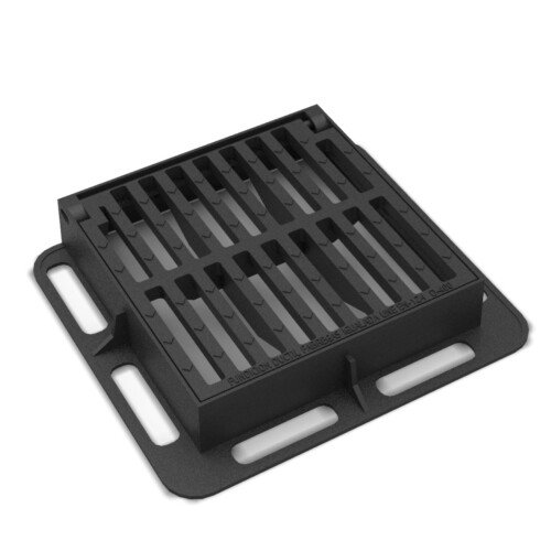 Grille avaloir en fonte 400×400 – D400