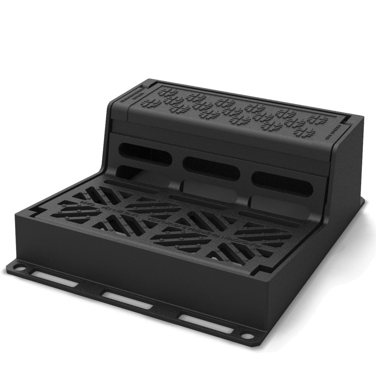 Avaloir de bordure en fonte avec grille 500×574