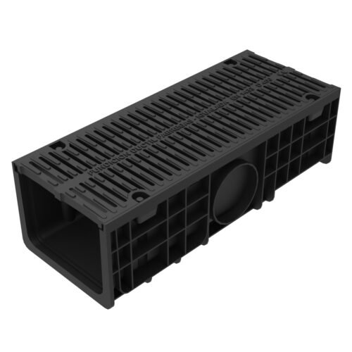 Caniveau polypropylène grille fonte 756×294 – D400