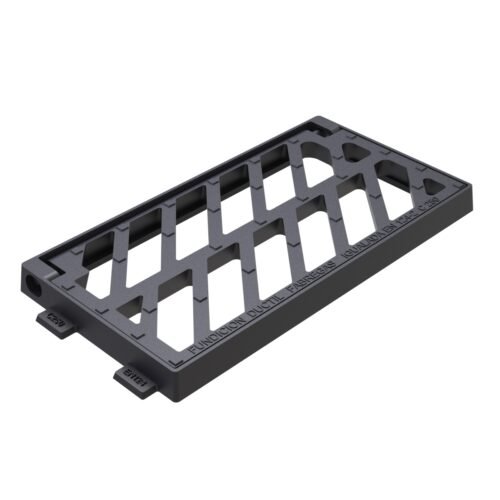 Grille avaloir en fonte 515×250 – C250 (modèle Portoalegre)