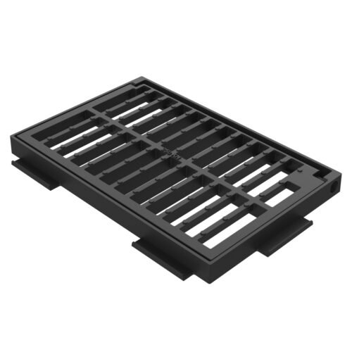 Grille avaloir en fonte abattable 545×360