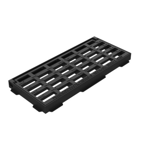 Grille avaloir en fonte abattable 633×276 – C250