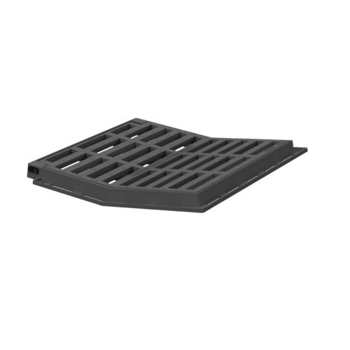 Grille avaloir en fonte concave 300×300 – C250 (modèle V)