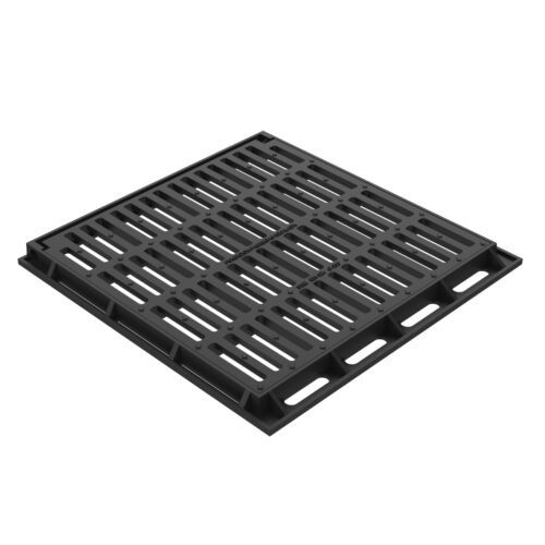 Grille avaloir en fonte plate 650×650 – C250
