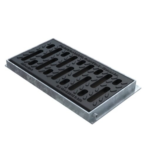 Grille composite cadre acier galvanisé 536×300 – C250