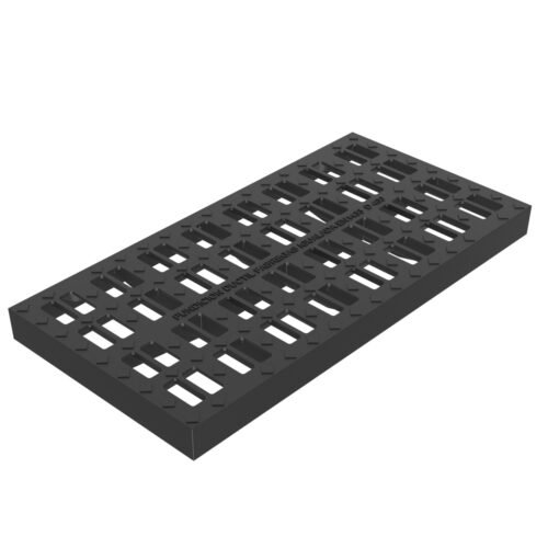 Grille de caniveau en fonte 973×490 – D400